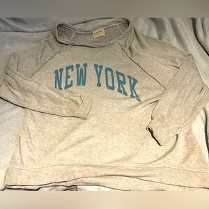 We The Free long sleeve New York oversized shirt.